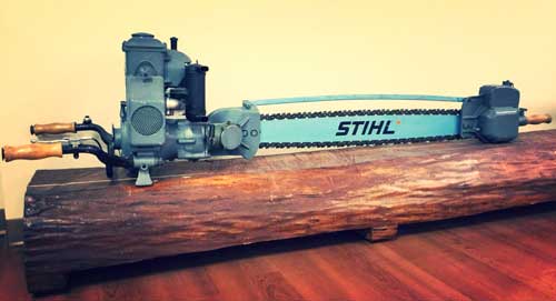 The First Two-Man Chainsaw