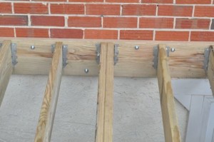 joist fasteners on deck