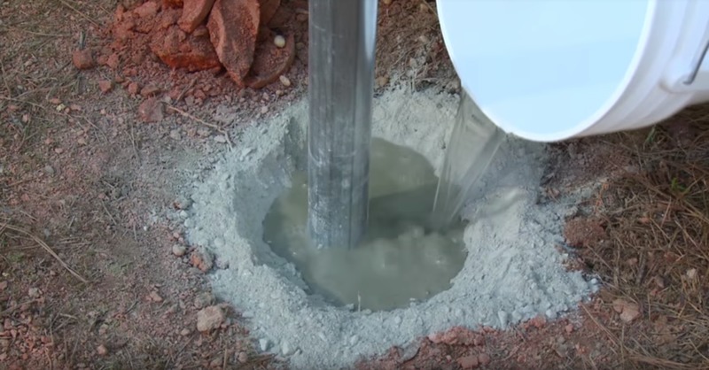 adding water to quikrete