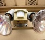 Summer Vacation Home Security motion sensor floodlight