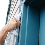 wiping caulking