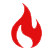 A graphic representation of fire.
